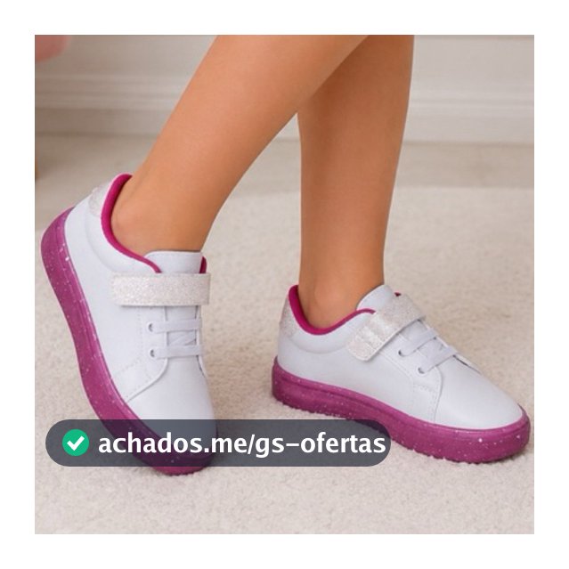 Tênis infantil menina 1174 Star sola Glitter casual escolar leve