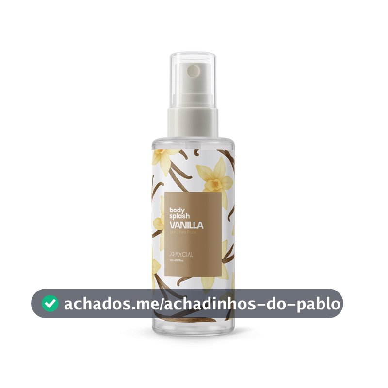 BODY SPLASH FEMININO VANILLA 100ML - PRIMACIAL PERFUME DOCE