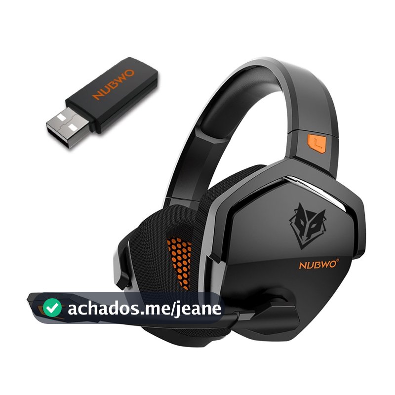 Fone De Ouvido Para Jogos NUBWO-G06 Cancelamento De Ruído , Fones Bluetooth Com Microfone , Latência Ultra Baixa , Adequado PS5 , PS4 , XBOX , PC , Mac , 2.4GHz