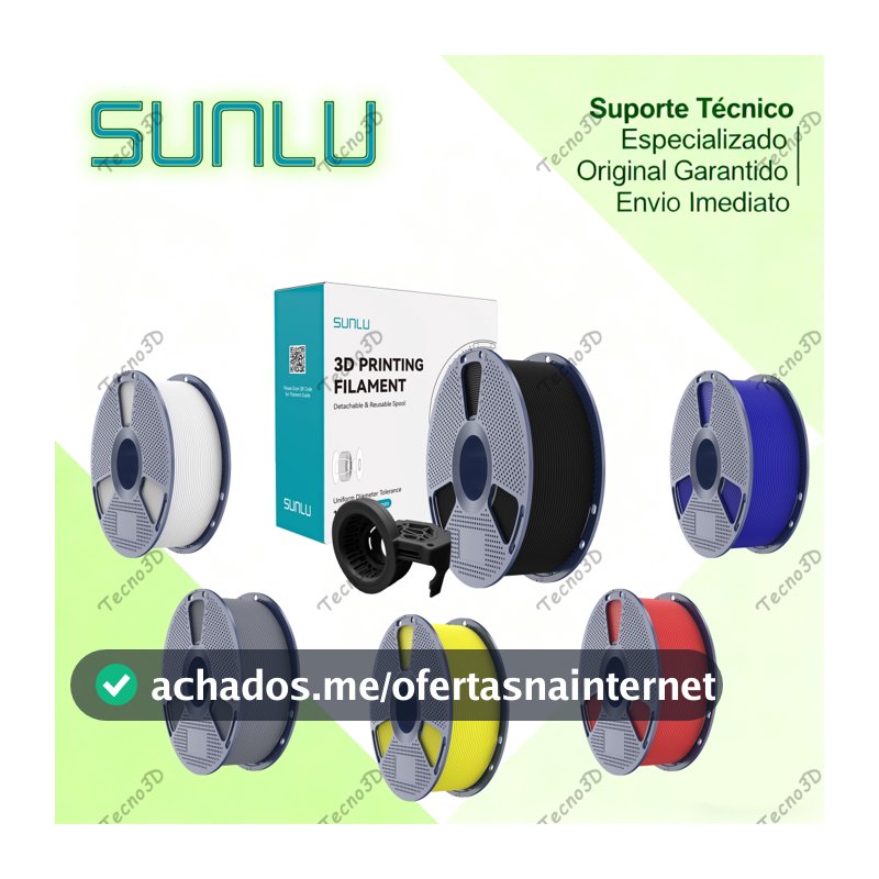 4pcs SUNLU Filamento 3D SUNLU PETG/PLA Fosco 1,75mm de diâmetro 1KG/rolo Consumíveis
