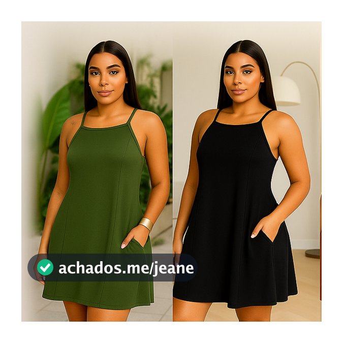 2 Vestidos Soltinho Confortável Vestido Básico Casual  Vestido Curto Confortavel Vestido de Calor