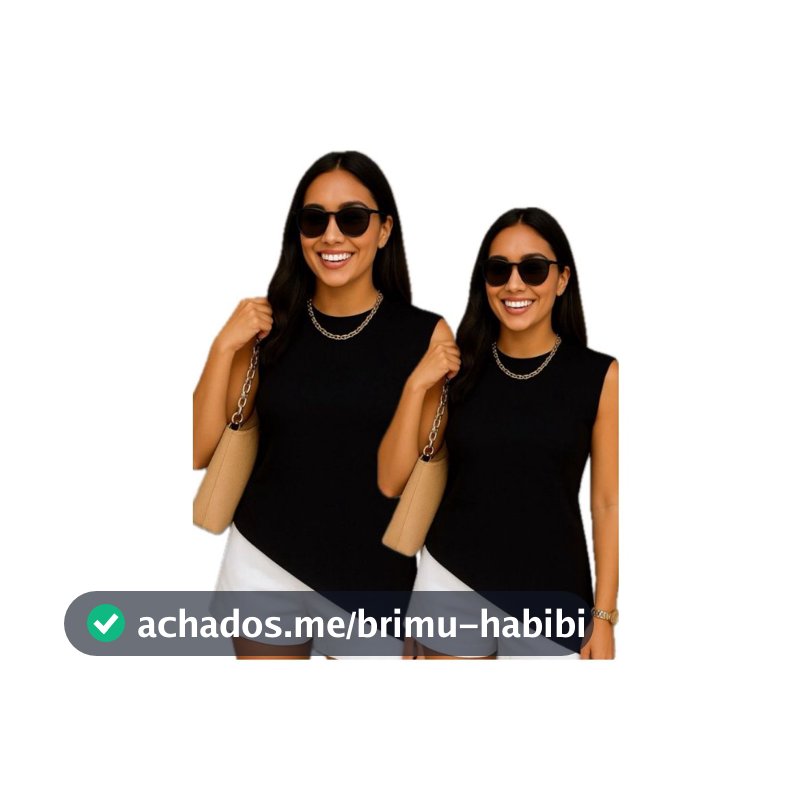 Kit 2 Peças Blusa Assimétrica 100% algodão - Promoção