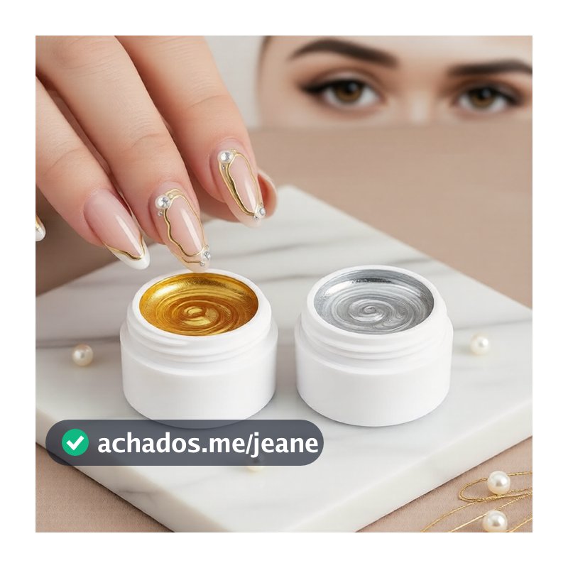 XEIJAYI 2 unidades de esmalte em gel metálico para arte criativa - cola elástica espelhada mágica, escultura UV em