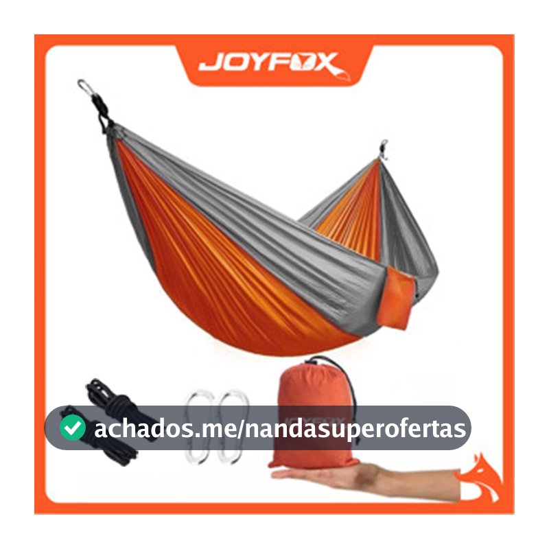 Rede De Dormir Casal 300kg Lazer Camping Selva Nylon 210t Rede Descanso JOYFOX