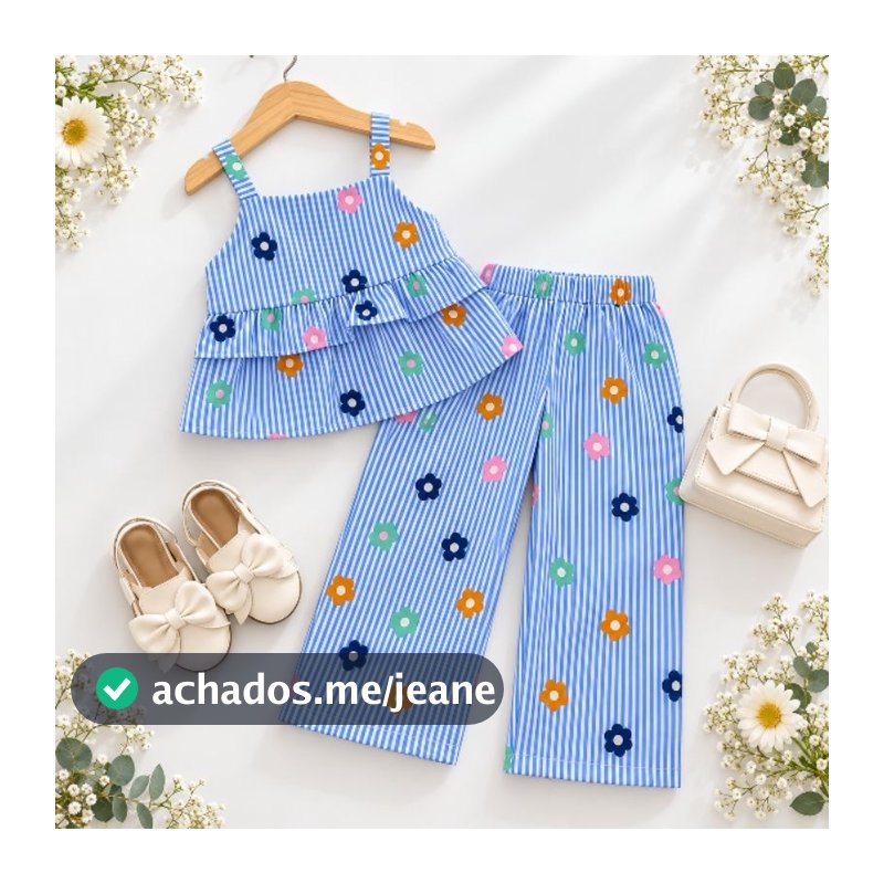 CONJUNTO INFANTIL MININA FLORAL