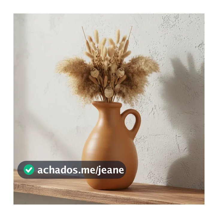 Vaso Decorativo Jarro Boho Em Ceramica Enfeite Sala Mart