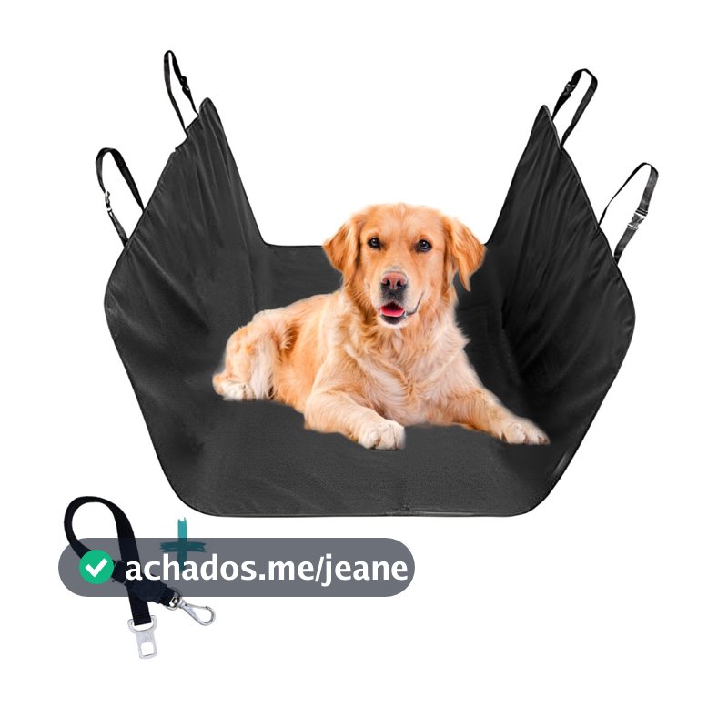 Capa Protetora Impermeável Para Banco Carro Pet Cão Gato Animais e Cinto de Segurança