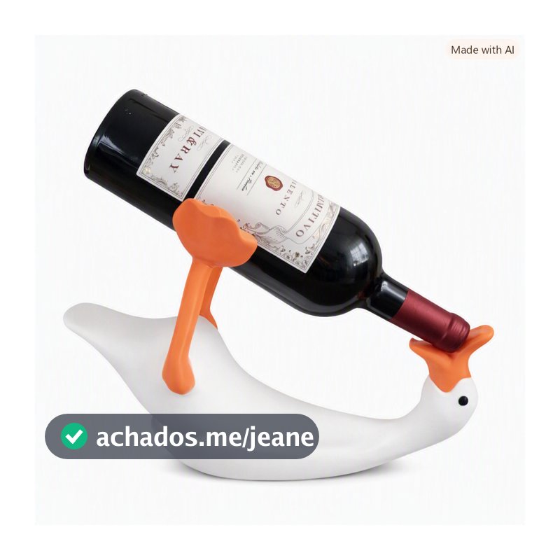 Suporte de Garrafa de Vinho Cisne – Decorativo e Criativo para presentes criativos de cozinha