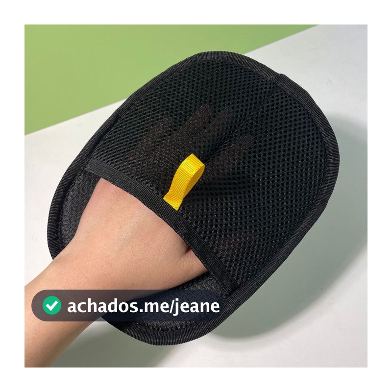Luvas Removedoras de Pelos de Animais, Pretas, Laváveis e Reutilizáveis, para Gatos e Cães, Limpeza de Móveis