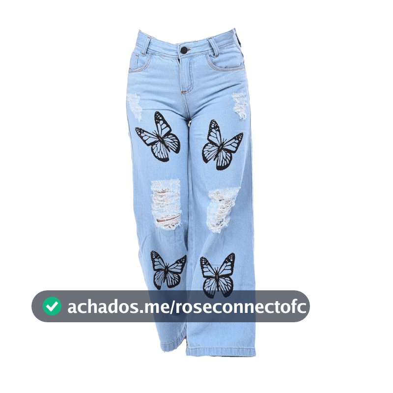 Calça jeans wide leg pantalona juvenil infantil varias estampas