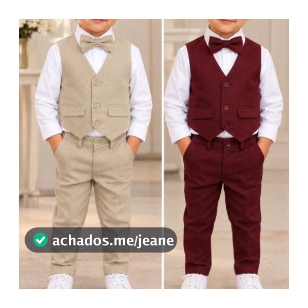 conjunto pagem  colete  bordô marsala menino noivinho casamento festa evento formatura apresentação festividade