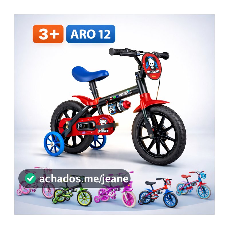 Bicicleta Infantil Aro 12 Freio Tambor 1 Marcha Cestinha Nathor Rodinha Menina de 90cm a 1m