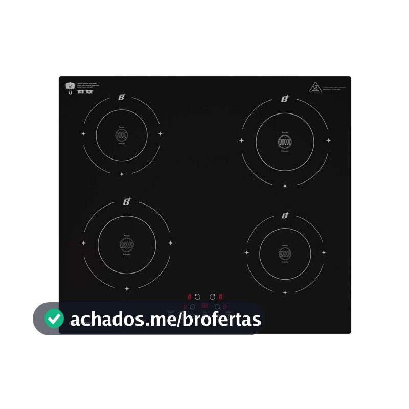 Cooktop 4 Bocas de Indução Britânia BCTE40A