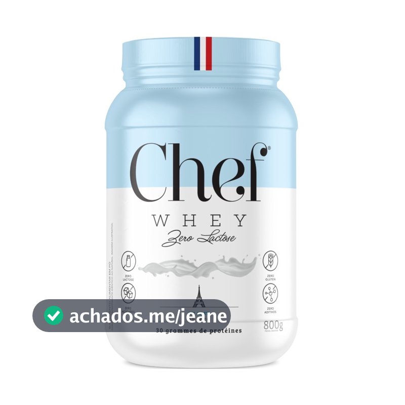 Whey Protein Gourmet Zero Lactose 800g - Chef Whey