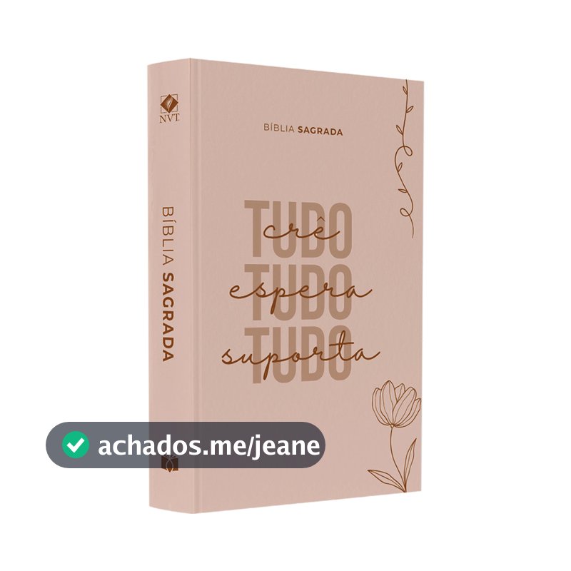 Bíblia Sagrada | NVT | Capa Dura Tudo Crê