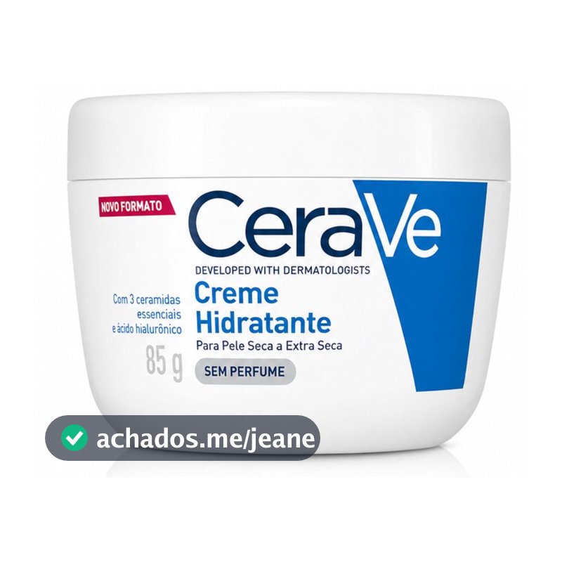 CeraVe Creme Hidratante Pele Seca e Extra Seca 85g