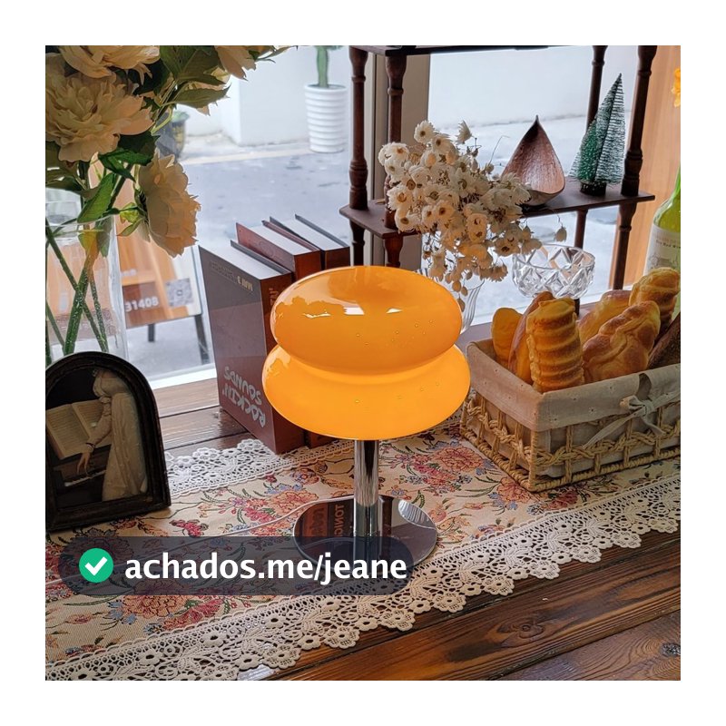 VIMI Bauhaus Glass Candeeiro De Mesa Mid-Century Moderno Abajur De Leitura De Cabeceira Retro Fofa Com 3 Cores