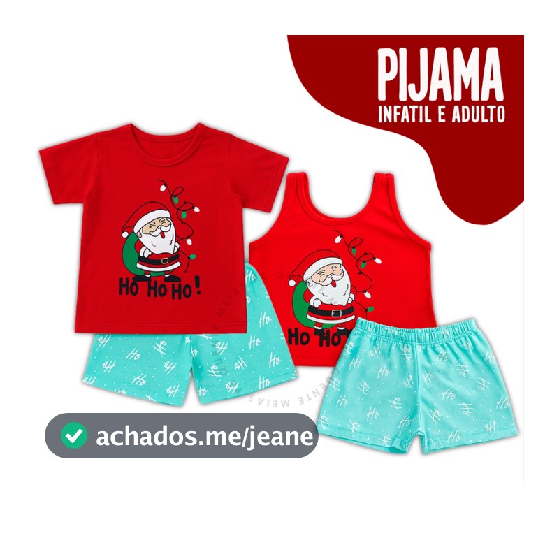 Pijama Família Natalino Verão Estampado Combinando Estampas Desenho Divertidas Conforto Premium