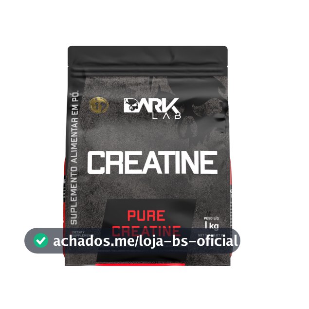 Creatina Monohidratada Pura Refil 1Kg Dark Lab - Creatine, Creatina 100% Pura