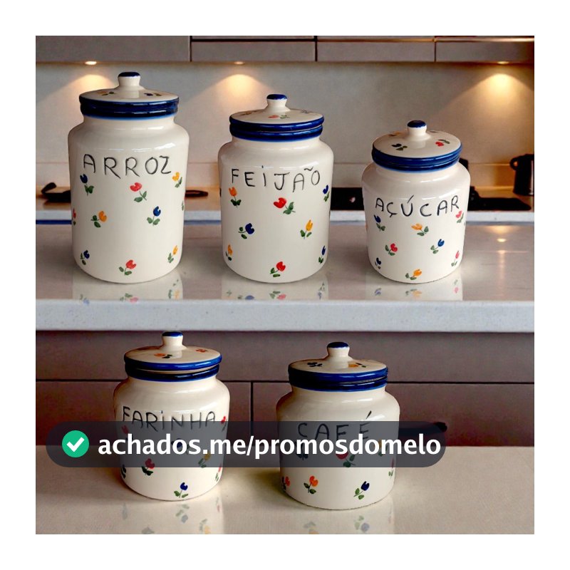 Pote de Mantimento Tulipa em Cerâmica – Decoração de Cozinha (Venda Individual)