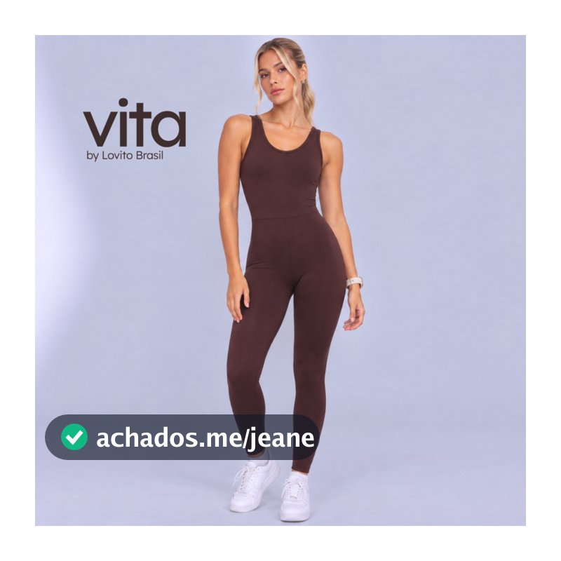 Lovito Macacão Esportivo Feminino Longo SJB708BRL738