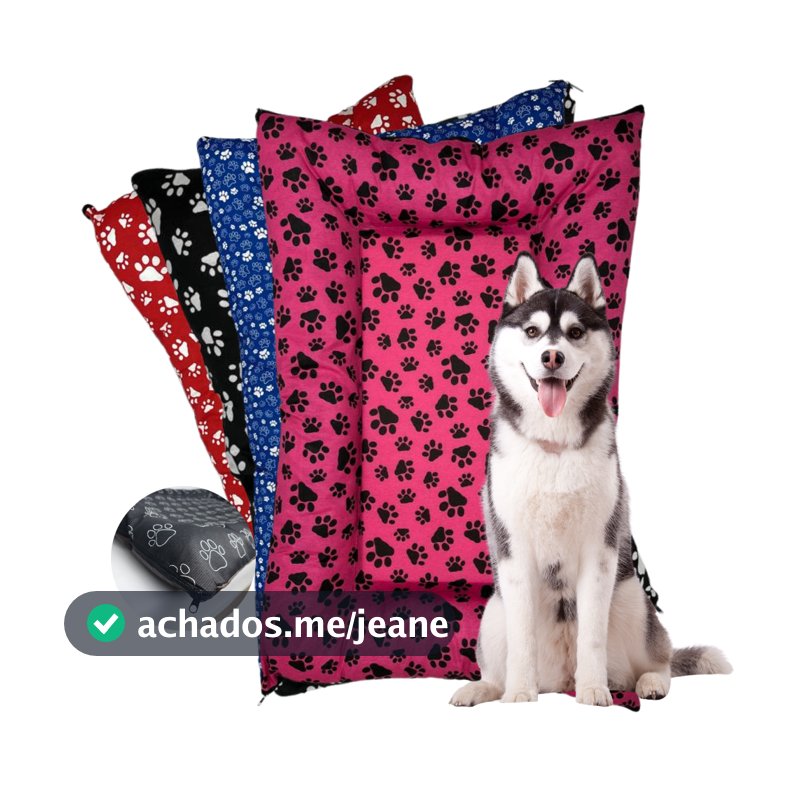 Cama Colchonete Almofada para Cachorro ou Gato Caminha Pet - Muito Confortável