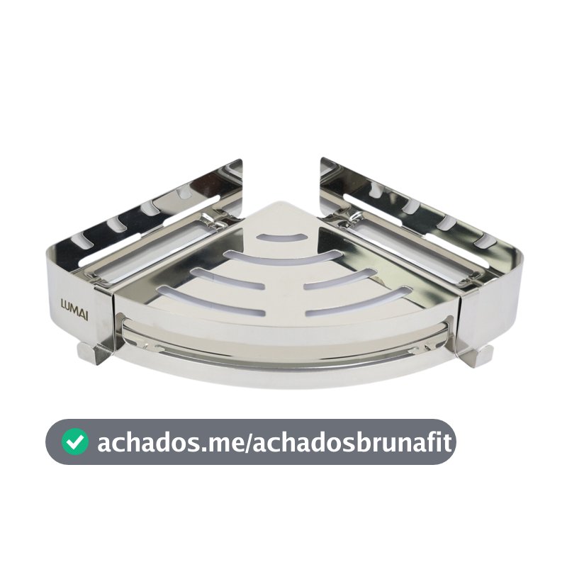 Lumai Suporte Shampoo Canto Banheiro Box Inox 304 Prateleira Cantoneira Porta Sabonete Organizador