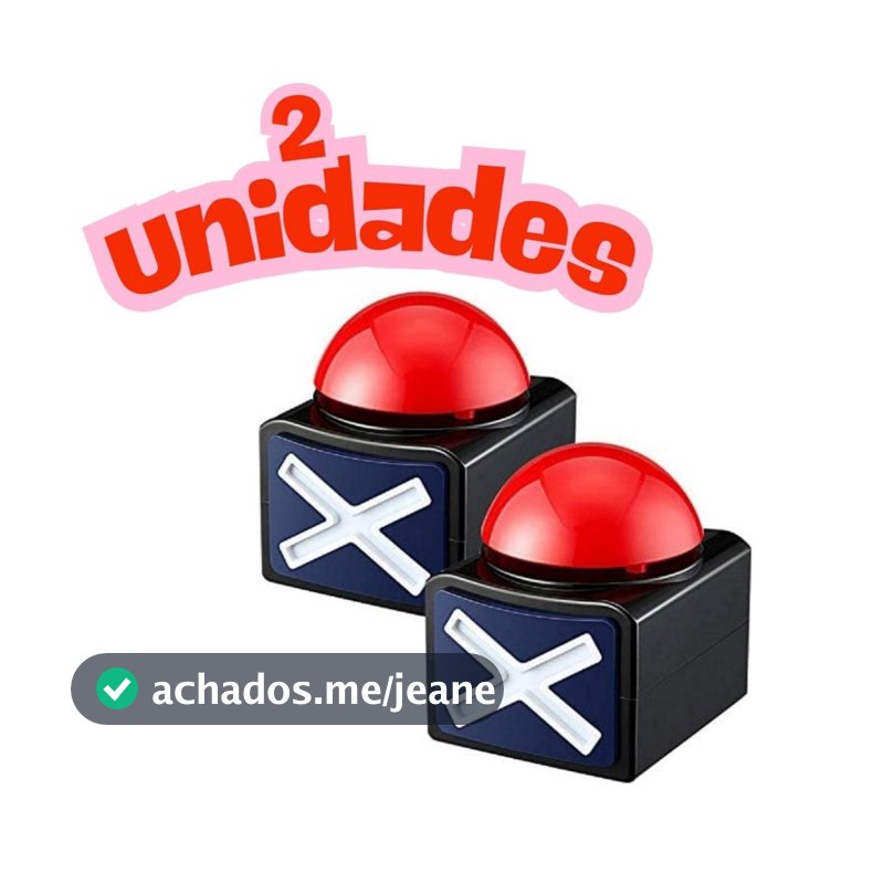 Conjunto 2 Buzzers Educativos – Diversão Torta na Cara | Quiz Infantil Família Luz & Som