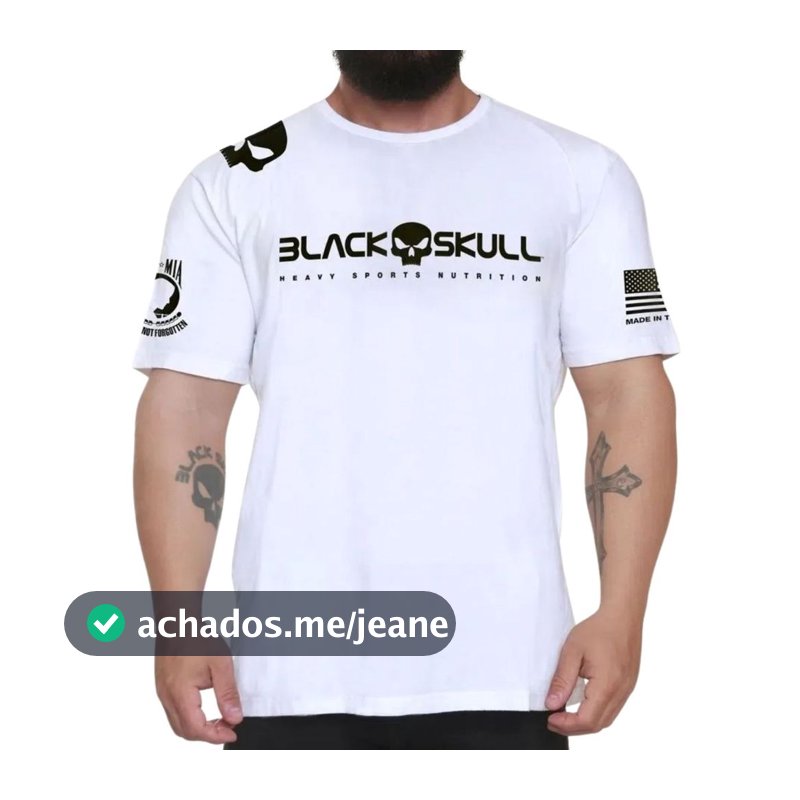 Camiseta Dry Fit Modelo Bope Cor Branca Blackskull