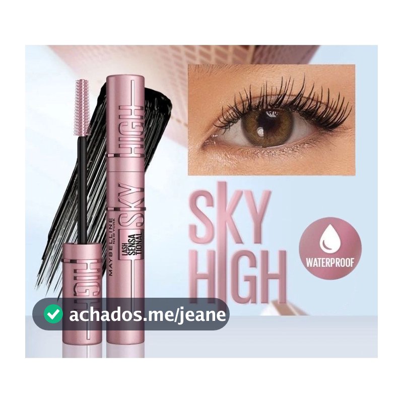 Sky High Mascara 6ml/Preto Natural Curl/Volumizing E Alongamento De Pestanas