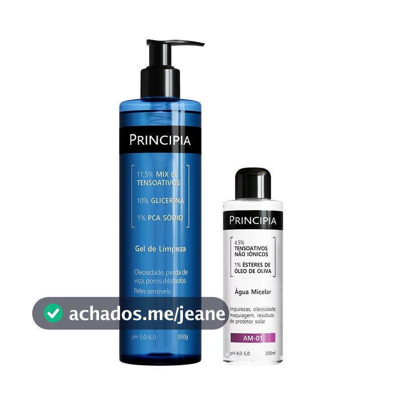 Principia Kit Double Cleasing c/ Água Micelar AM-01 + Gel de Limpeza GL-02