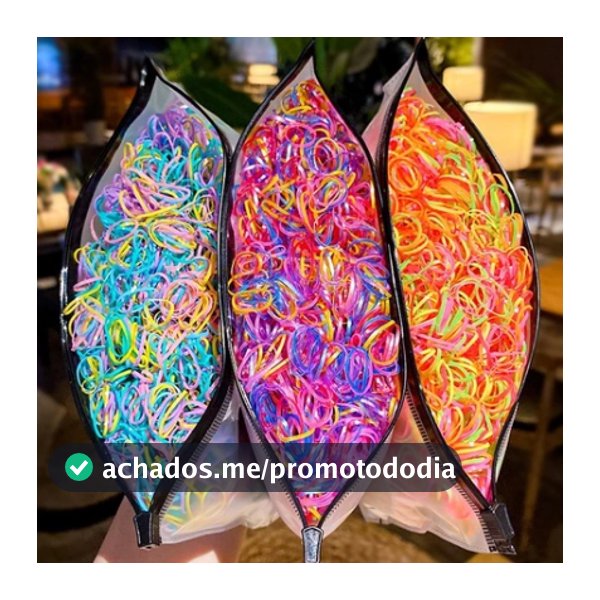 Kit Peças Bolsa Elástico De Cabelo Infantil De Borracha Descartável Acessórios Multicolorido