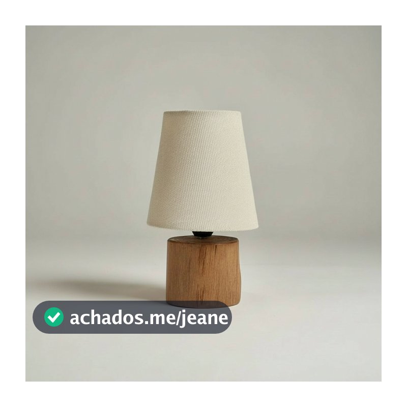Mini Abajur De Madeira Cômoda | Quarto | Sala | Aparador | Presente | Cantinho de Leitura 127/220v