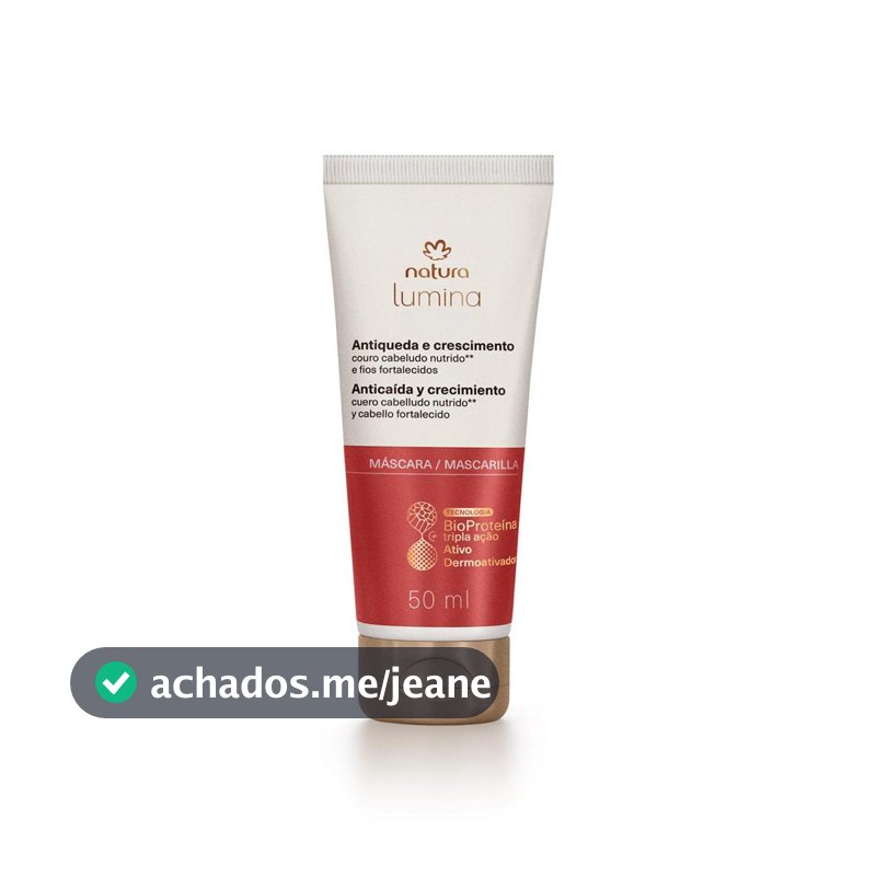 Máscara Antiqueda e Crescimento Natura Lumina 50 ml