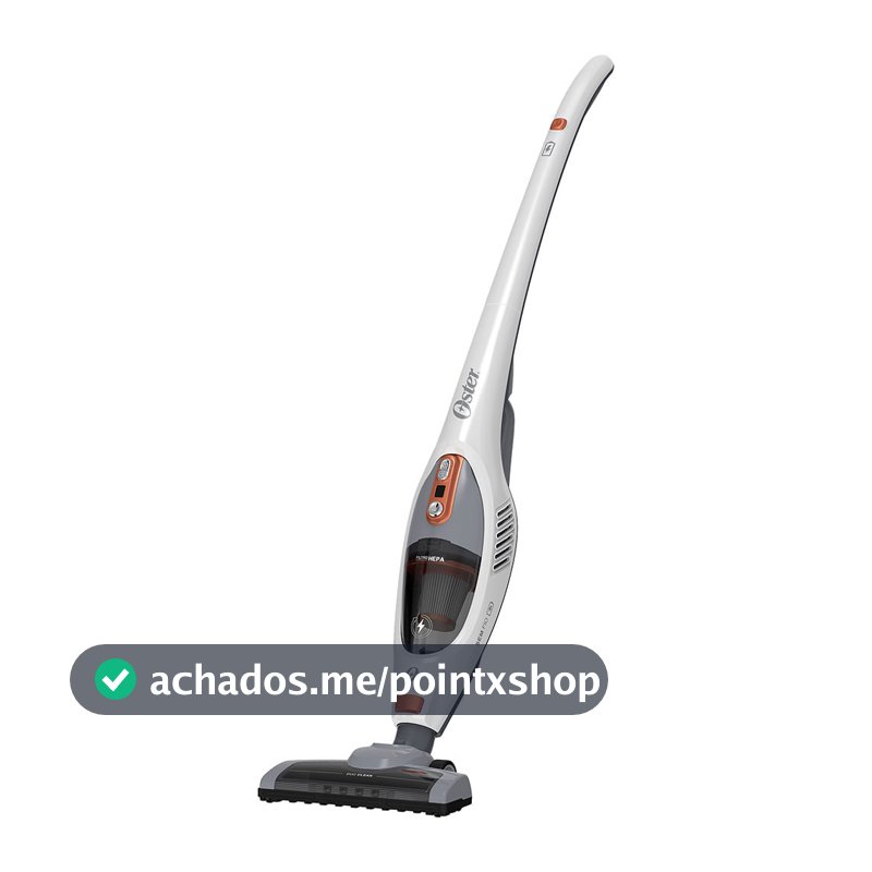 Aspirador de Pó Vertical Sem Fio Oster White Duo Clean 2 em 1