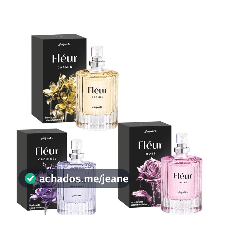 Combo Colônia Feminina Fléur ( 3 Itens ) - Jequiti