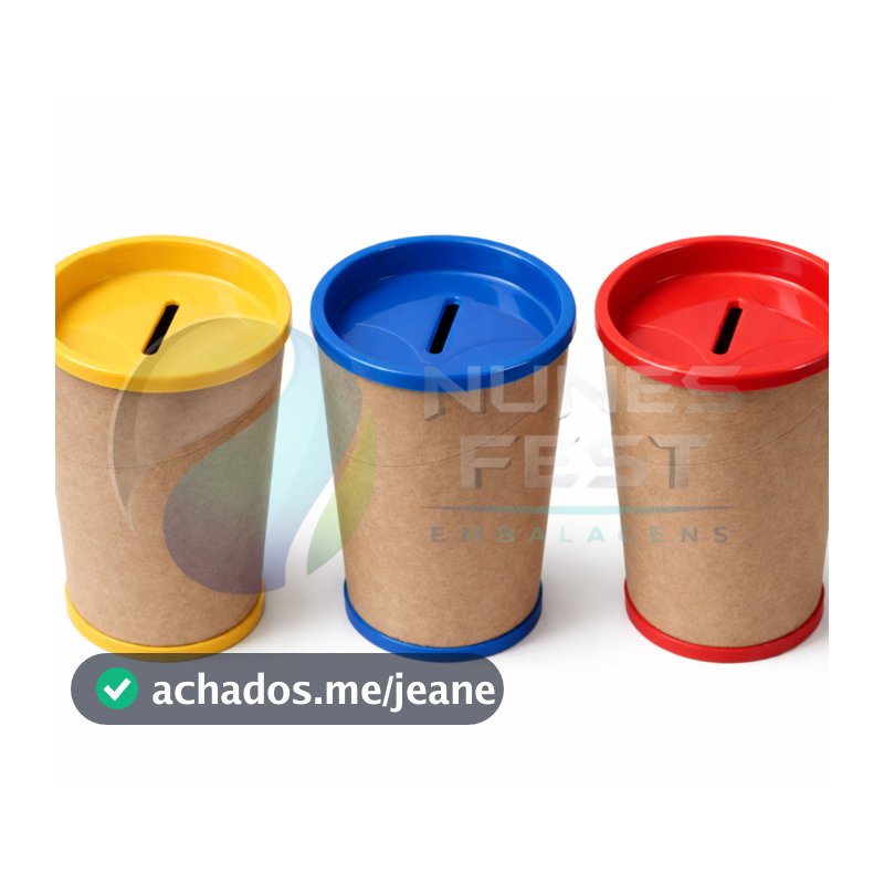 Kit Cofrinho de papelão 10x6 - 50 unidades - porta moedas lembrancinhas para festas