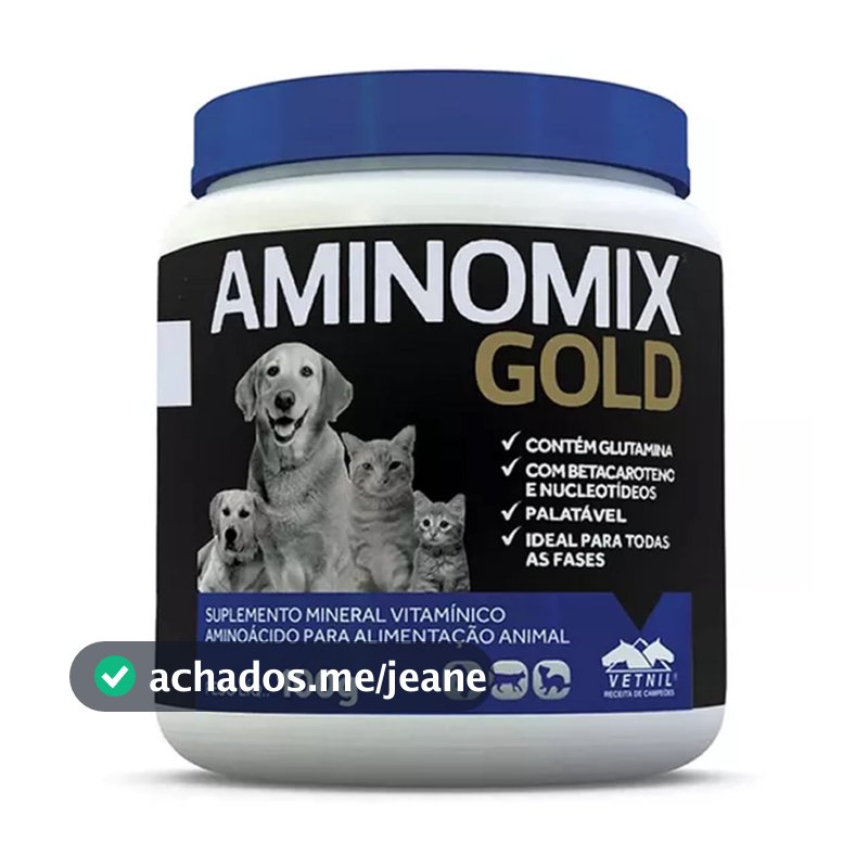 Aminomix Gold Suplemento Vitamínico P/ Animais -100g