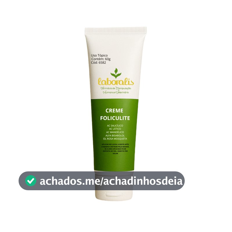Creme Foliculite Esfoliante Químico Renovação de Áreas Escurecidas 60g