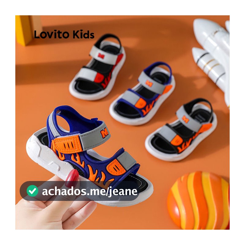Lovito Kids Casual Sandálias Sandálias Coloridas Sandálias para menino LFA88X409