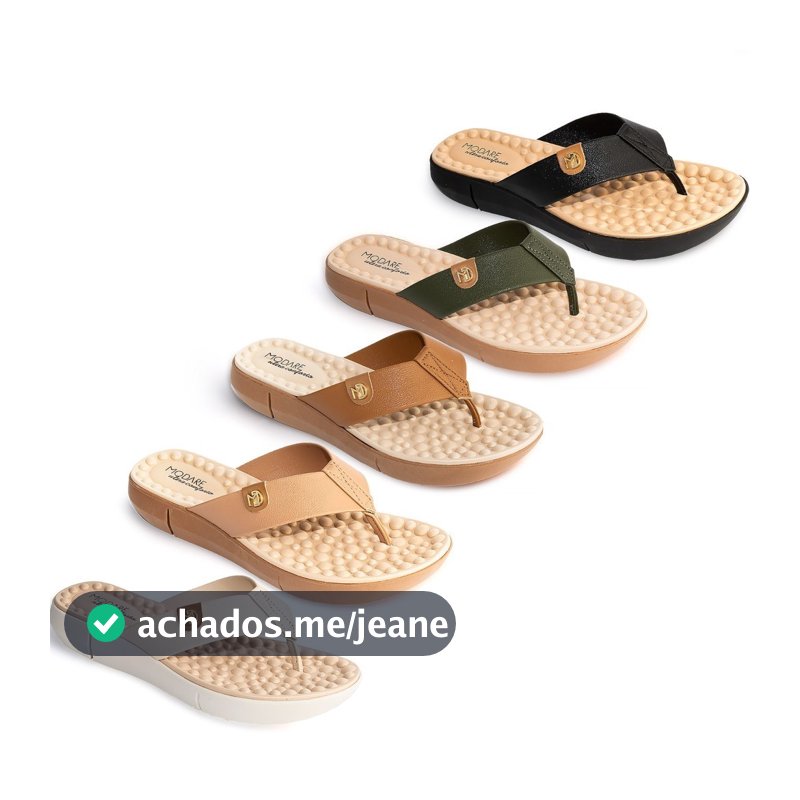 Chinelo Ortopedico Modare Feminino Esporão Massageador Macio