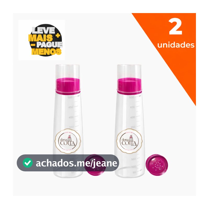 Regador Bisnaga para Umedecer Bolos com Tampa Dosadora 500ml Confeitaria Bolo