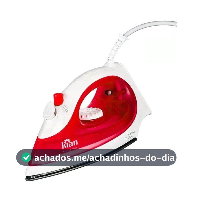 FERRO DE PASSAR SPRAY CERAMICO 127v / 220v 8 níveis de temperatura KIAN