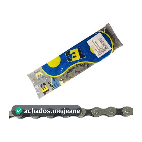 Corrente Bicicleta Sem Marcha Original Tec  P/ Bicicletas Aro 16 - 20 - 24 - 26