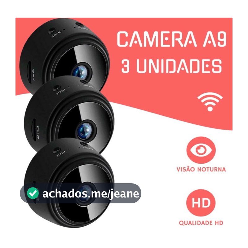Câmeras A9 HD Mini com visão noturna Wifi Câmera 1080P Vigilância