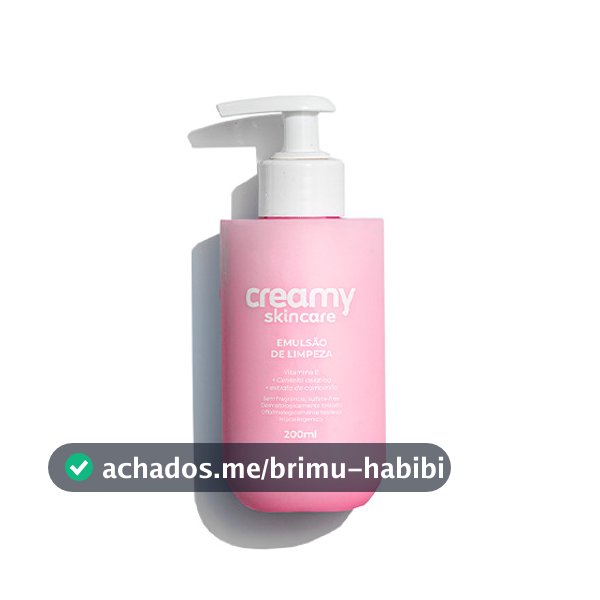Creamy Skincare Emulsão de Limpeza Peles Secas e Sensíveis 200ml