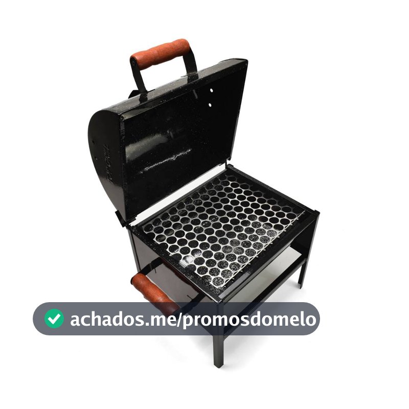 Churrasqueira a Bafo Portátil para Pescaria Viagens Camping Material Resistente