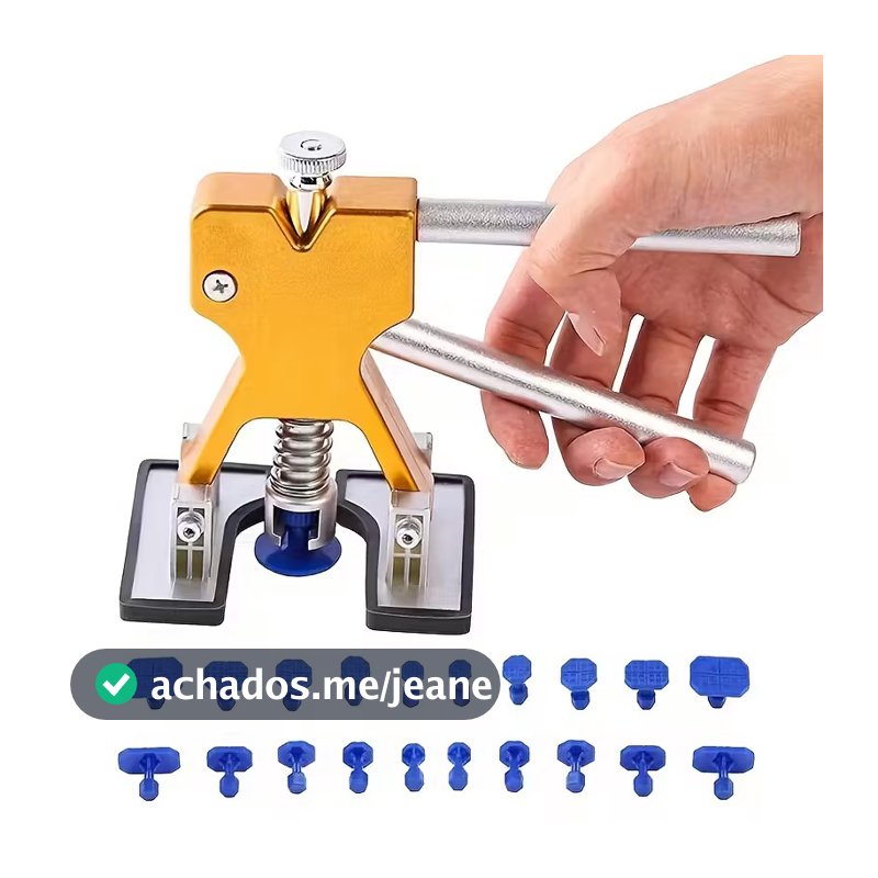 Alicate Repuxador Milimétrico C/18 Ventosas Martelinho Ouro