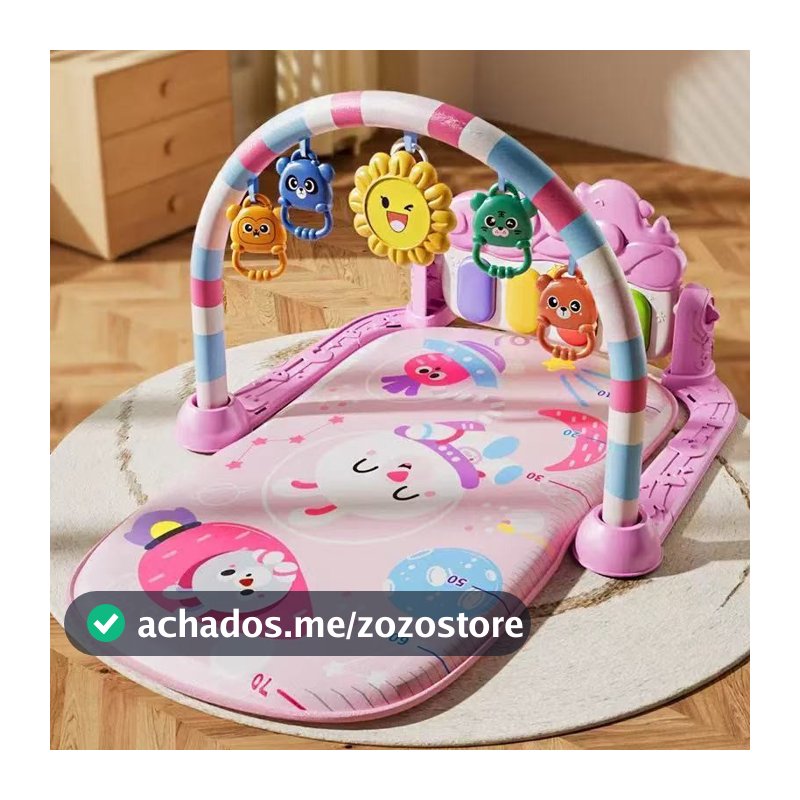 Tapete de brinquedo para engatinhar com pedal de piano para bebês--6821