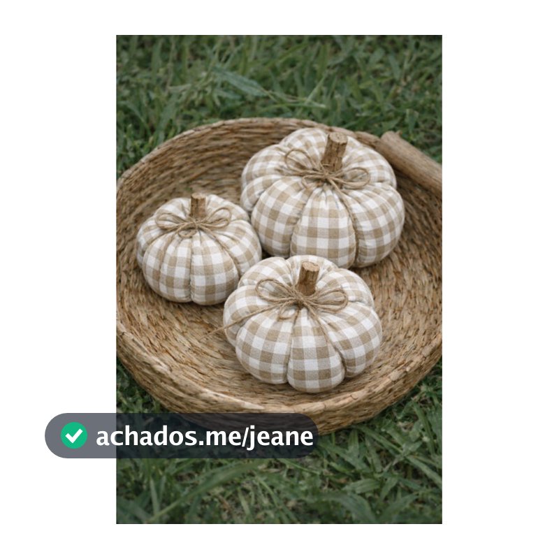 KIT 3 ABÓBORAS FARMHOUSE DECORAÇÃO FAZENDA DECORAÇÃO RÚSTICA PUMPKIN